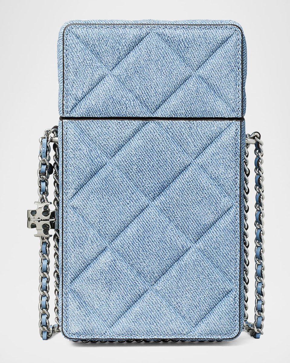 Fleming Flap Denim Phone Crossbody Bag